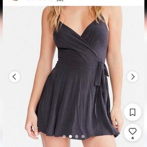 Kimchi Blue Black Wrap Jumpsuit